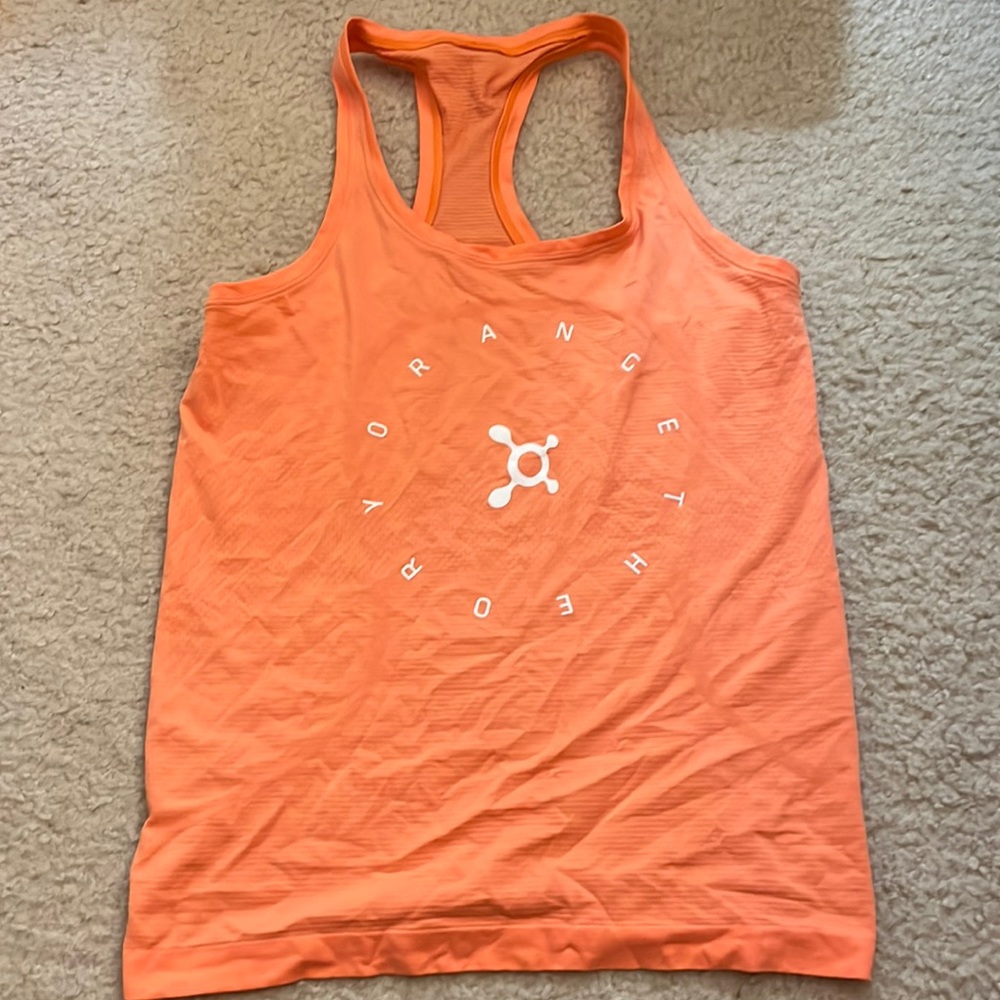 Lululemon Orange Theory orange tank